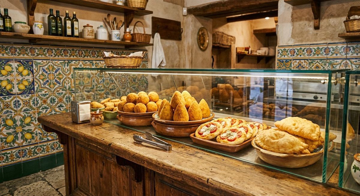 Il banco della rosticceria